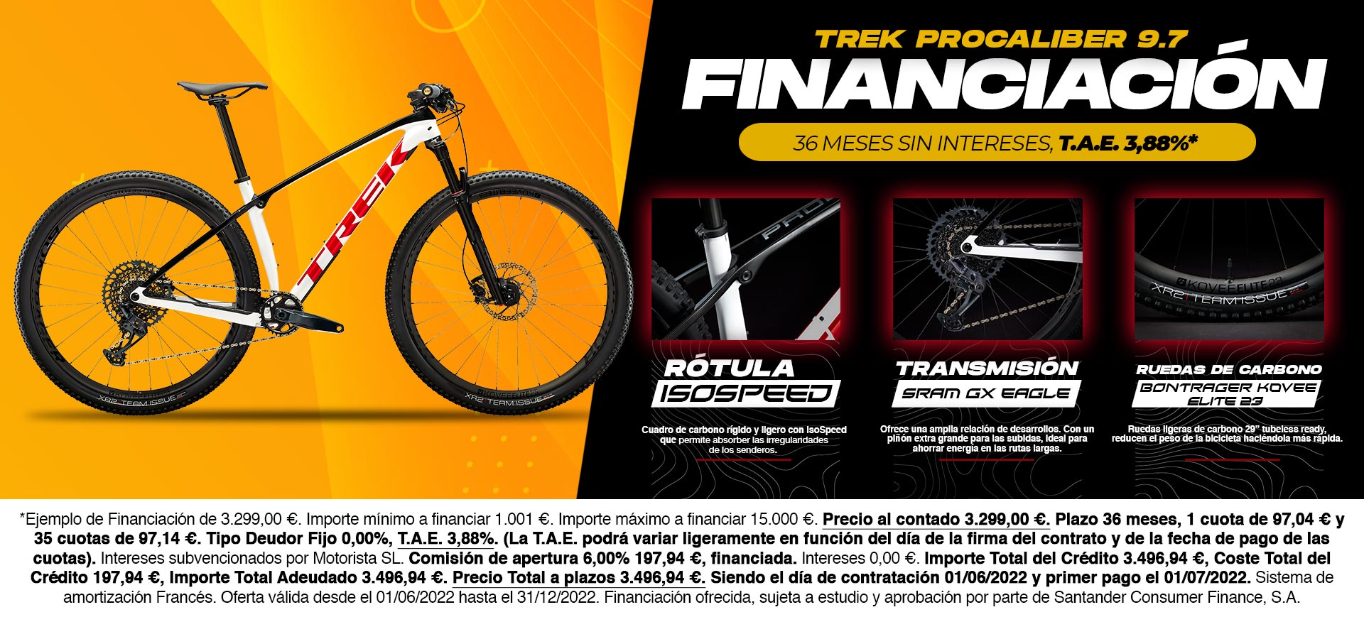 financiacion trek procaliber 9.7